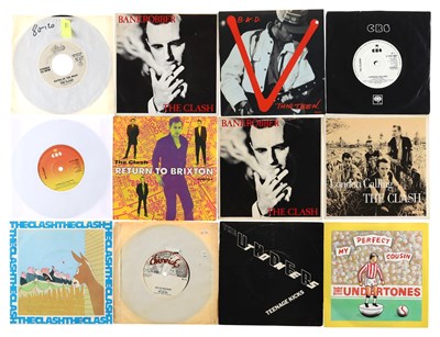 Lot 694 - UK PUNK AND NEW WAVE - 7" SINGLE COLLECTION - THE CLASH, THE UNDERTONES