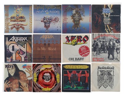 Lot 658 - METAL AND HARD ROCK 7" SINGLES COLLECTION IRON MAIDEN, NAPALM DEATH