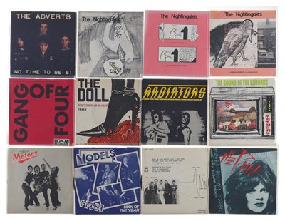 Lot 663 - PUNK, POST PUNK 7" COLLECTION INCLUDING THE ADVERTS, THE NIGHTINGALES