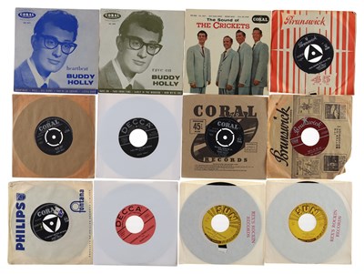 Lot 861 - ROCK N ROLL 7" COLLECTION INCLUDING BUDDY HOLLY AND SUN LABEL