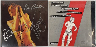 Lot 406 - PUNK - IGGY POP / STOOGES SIGNED RECORDS.