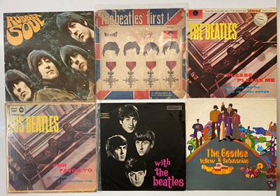 Lot 759 - THE BEATLES - SOUTH AMERICAN & OVERSEAS PRESS LP PACK - CHILE, ARGENTINA, OZ, JAPAN