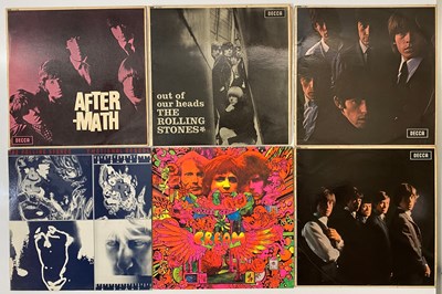 Lot 764 - ORIGINAL UK ROLLING STONES AND CREAM LPS WITH MISPRINTS, BLIND MAN CREDIT + MORE