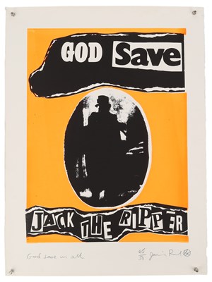 Lot 411 - JAMIE REID - SIGNED LIMITED EDITION PRINT.
