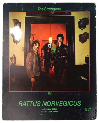 Lot 412 - STRANGLERS - ORIGINAL RATTUS NORVEGICUS DISPLAY BOARD FROM ALBUM ARTWORK PHOTOGRAPHER.