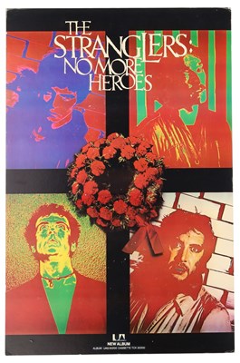 Lot 413 - STRANGLERS - ORIGINAL NO MORE HEROES DISPLAY BOARD FROM ALBUM ARTWORK PHOTOGRAPHER.