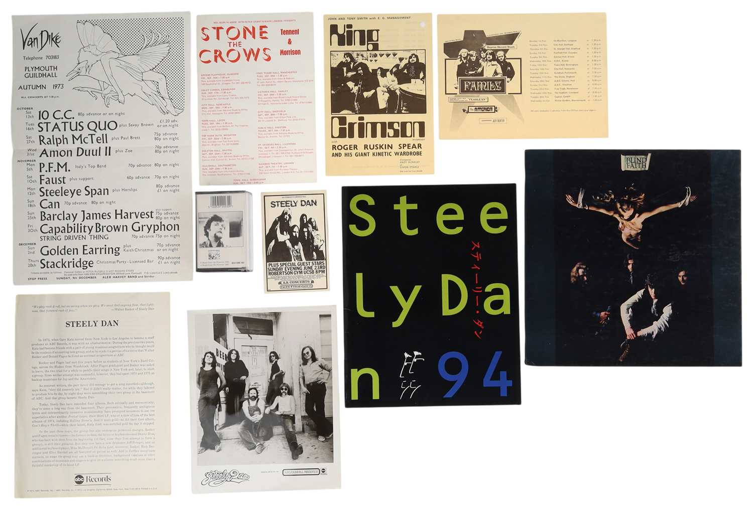 Lot 38 - 1970S ROCK - MEMORABILIA INC STEELY DAN/KING CRIMSON.