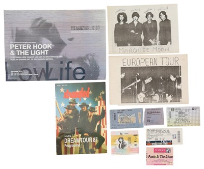 Lot 415 - PUNK / NEW WAVE MEMORABILIA INC TELEVISION / STRANGLERS.