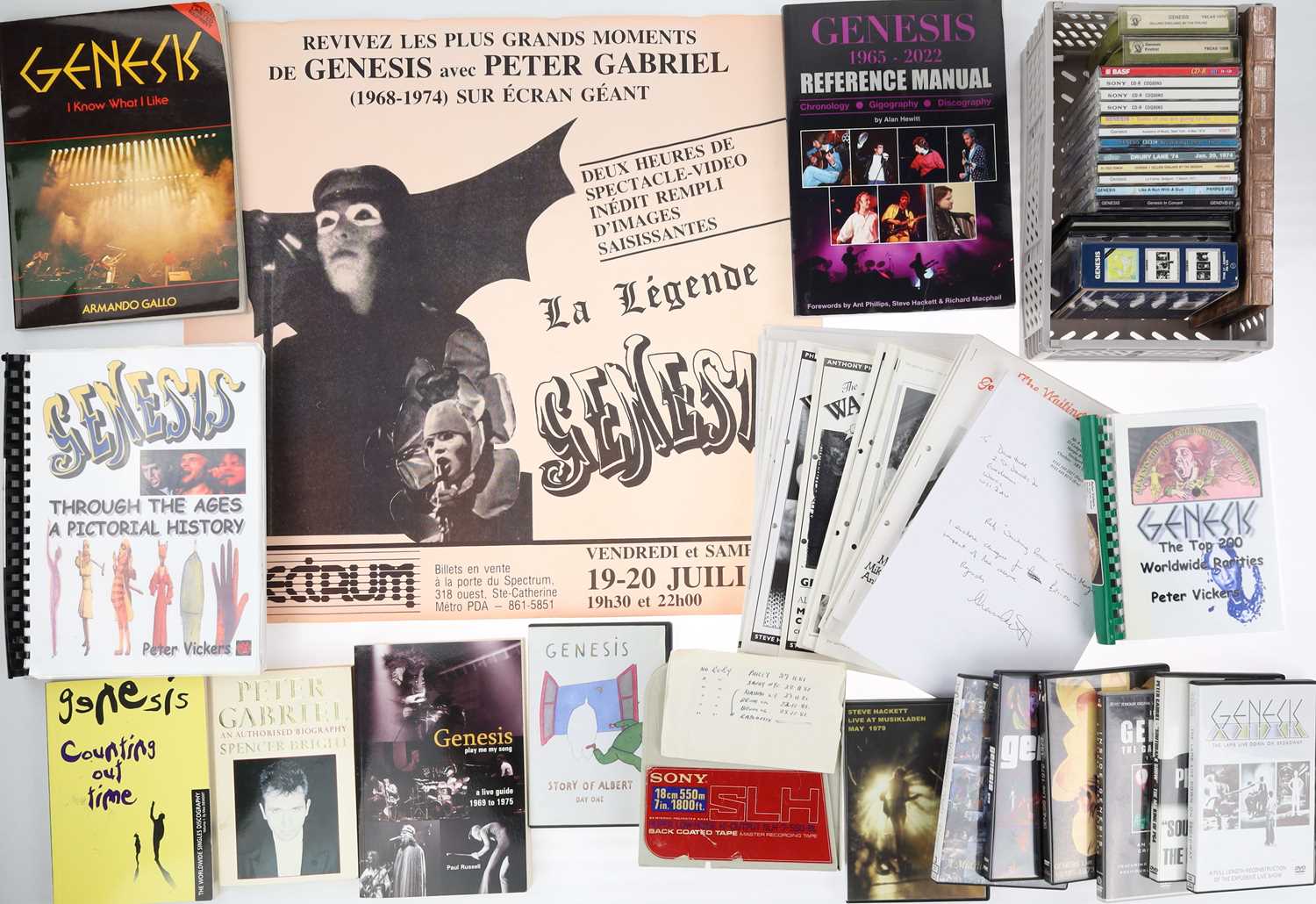 Lot 41 - GENESIS - MEMORABILIA COLLECTION INC RARE RECORDING TAPE.