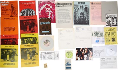 Lot 43 - GENESIS - MEMORABILIA COLLECTION INC PROGRAMMES/TICKETS.