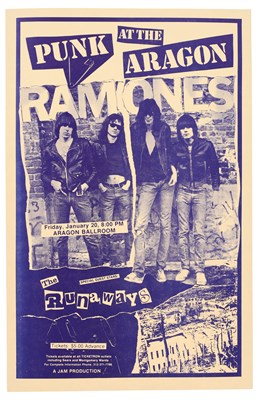 Lot 416 - RAMONES - ORIGINAL CHICAGO CONCERT POSTER.