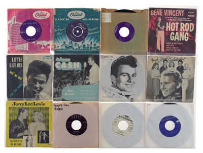 Lot 906 - EDDIE COCHRAN AND RELATED 7" COLLECTION ROCK 'N' ROLL, ROCKABILLY, COUNTRY