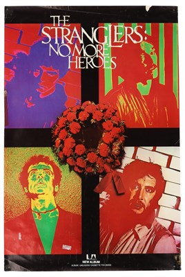 Lot 421 - THE STRANGLERS - NO MORE HEROES PROMO POSTER.