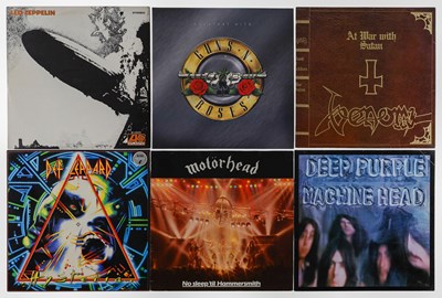 Lot 992 - HARD ROCK - METAL - CLASSIC ROCK - LP COLLECTION - VENOM, GNR, LED ZEPPELIN
