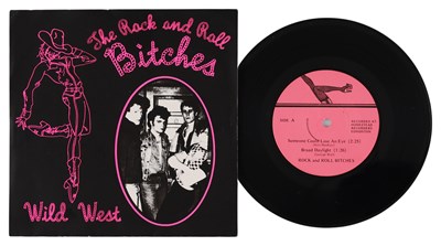Lot 188 - THE ROCK AND ROLL BITCHES - 'WILD WEST' 7" - CANADA 1980, VERY RARE PUNK
