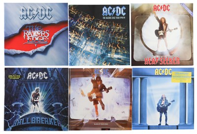Lot 921 - AC/DC LP COLLECTION, BOXSET, 12" AND TOUR PROGRAMME