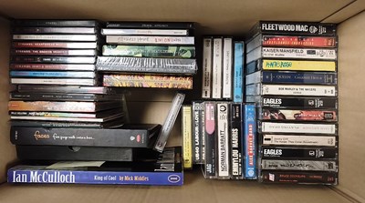 Lot 31 - ROCK, POP AND METAL CD AND CASSETTE COLLECTION INCLUDING BOOK AND SIGNED POSTER