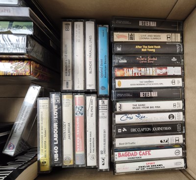 Lot 31 - ROCK, POP AND METAL CD AND CASSETTE COLLECTION INCLUDING BOOK AND SIGNED POSTER