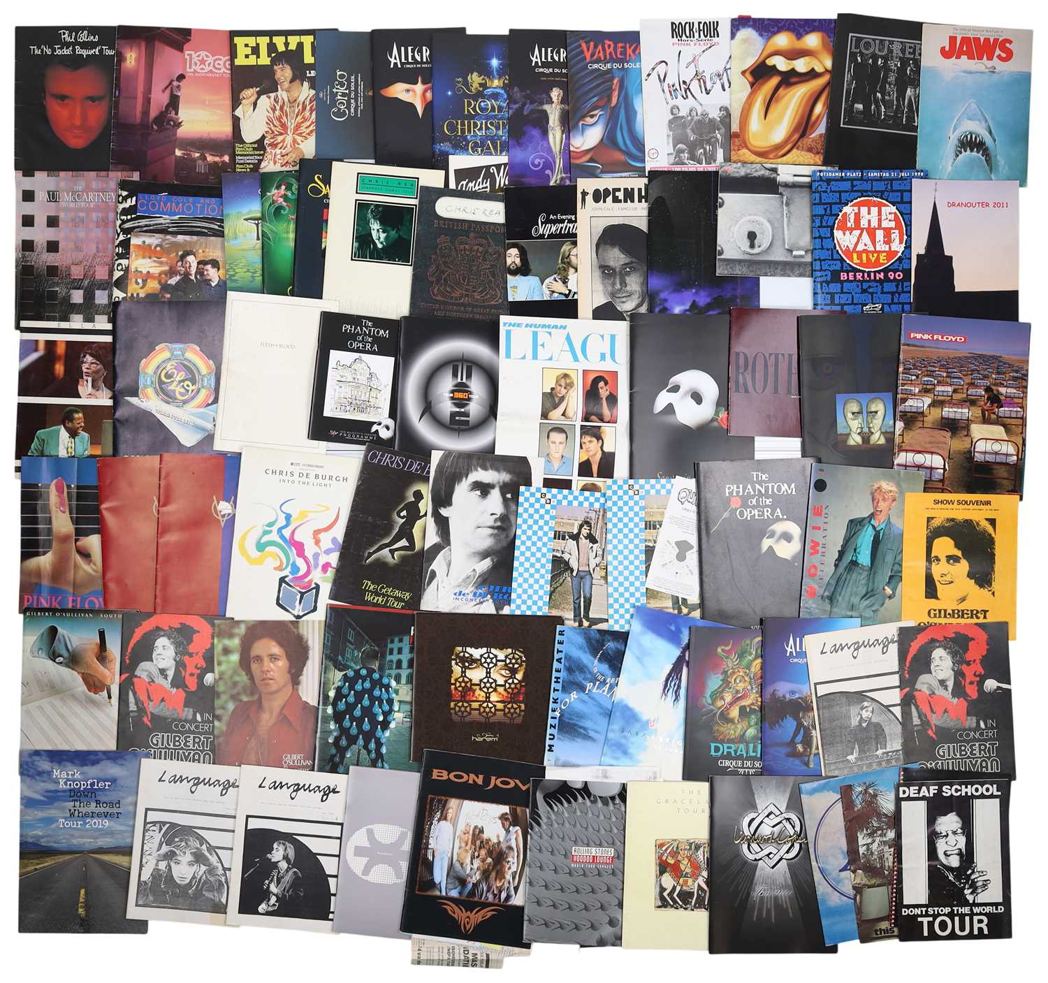Lot 74 - CONCERT / TOUR PROGRAMME ARCHIVE.
