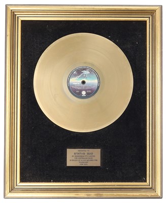 Lot 255 - STATUS QUO - AUSTRALIAN SALES AWARD.