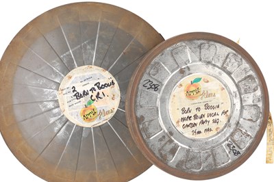 Lot 129 - APPLE FILMS - T.REX / MARC BOLAN - BORN TO BOOGIE FILM CANISTERS.