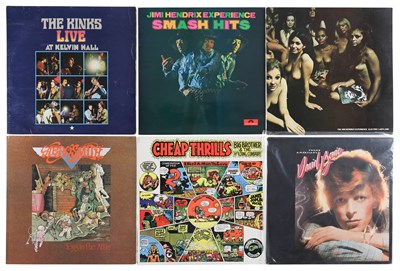 Lot 1005 - ROCK - POP - PROG - HARD ROCK - LP COLLECTION - JIMI HENDRIX, DAVID BOWIE, AEROSMITH
