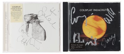 Lot 217 - COLDPLAY - TWO SIGNED CDS.