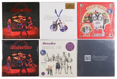 Lot 1018 - MODERN PRESS/LIMITED STATUS QUO LPS + COMPILATION FEATURING QUO