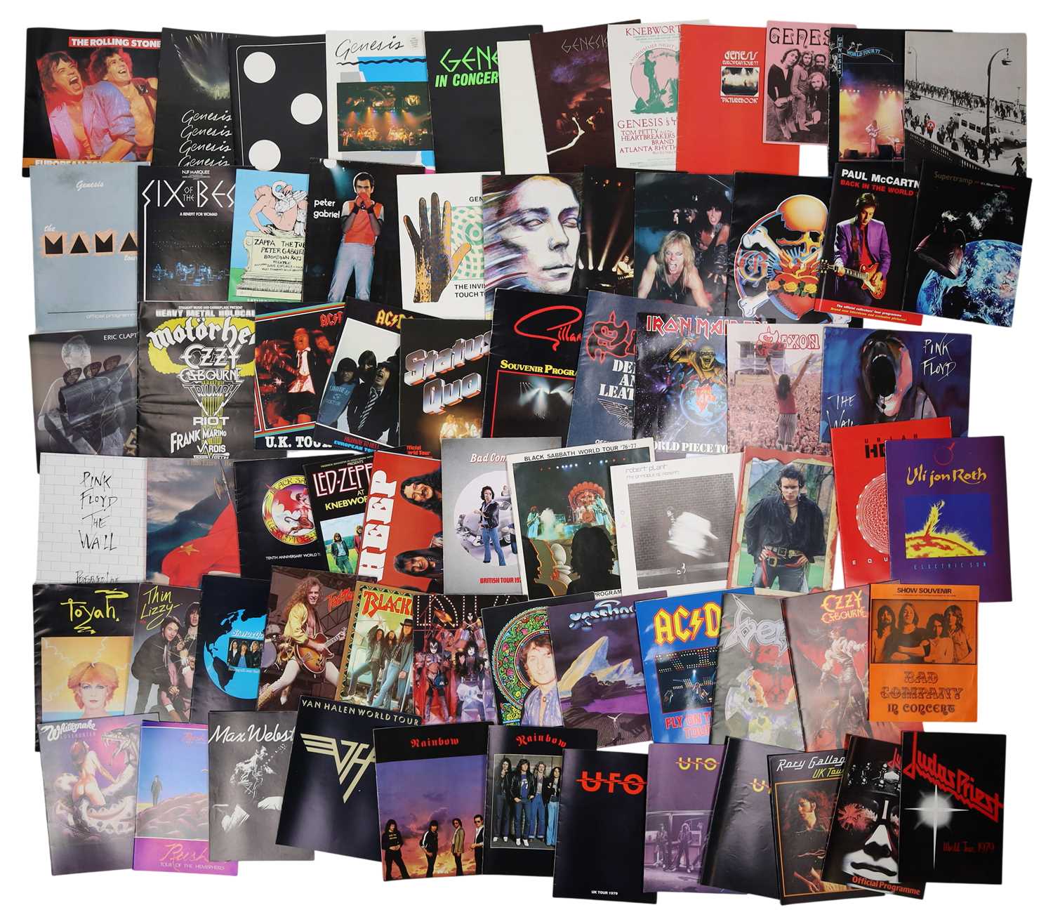 Lot 76 - ROCK / PROG / METAL - LARGE COLLECTION OF 70S-00S PROGRAMMES.