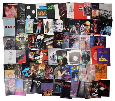 Lot 76 - ROCK / PROG / METAL - LARGE COLLECTION OF 70S-00S PROGRAMMES.