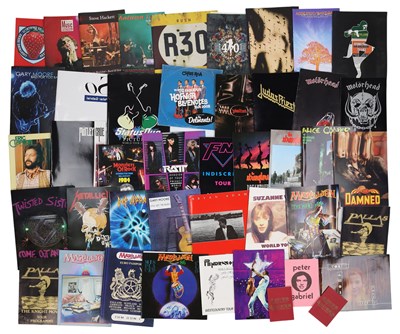 Lot 76 - ROCK / PROG / METAL - LARGE COLLECTION OF 70S-00S PROGRAMMES.