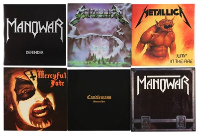 Lot 1158 - THRASH, HEAVY, DOOM, MODERN METAL, HARD ROCK 12" AND 10" COLLECTION INCLUDING METALLICA AND MANOWAR