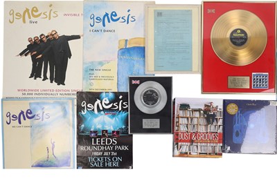 Lot 56 - MEMORABILIA COLLECTION INC BOOKS, POSTERS, FRAMED DISCS.