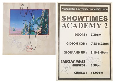 Lot 228 - YES - SIGNED CONCERT PROGRAMME.