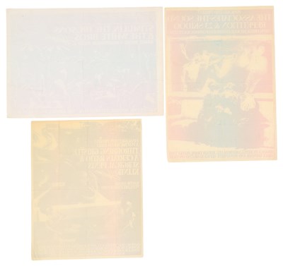 Lot 90 - THROBBING GRISTLE AND OTHERS - FINAL SOLUTION AT HEAVEN - ORIGINAL HANDBILLS.
