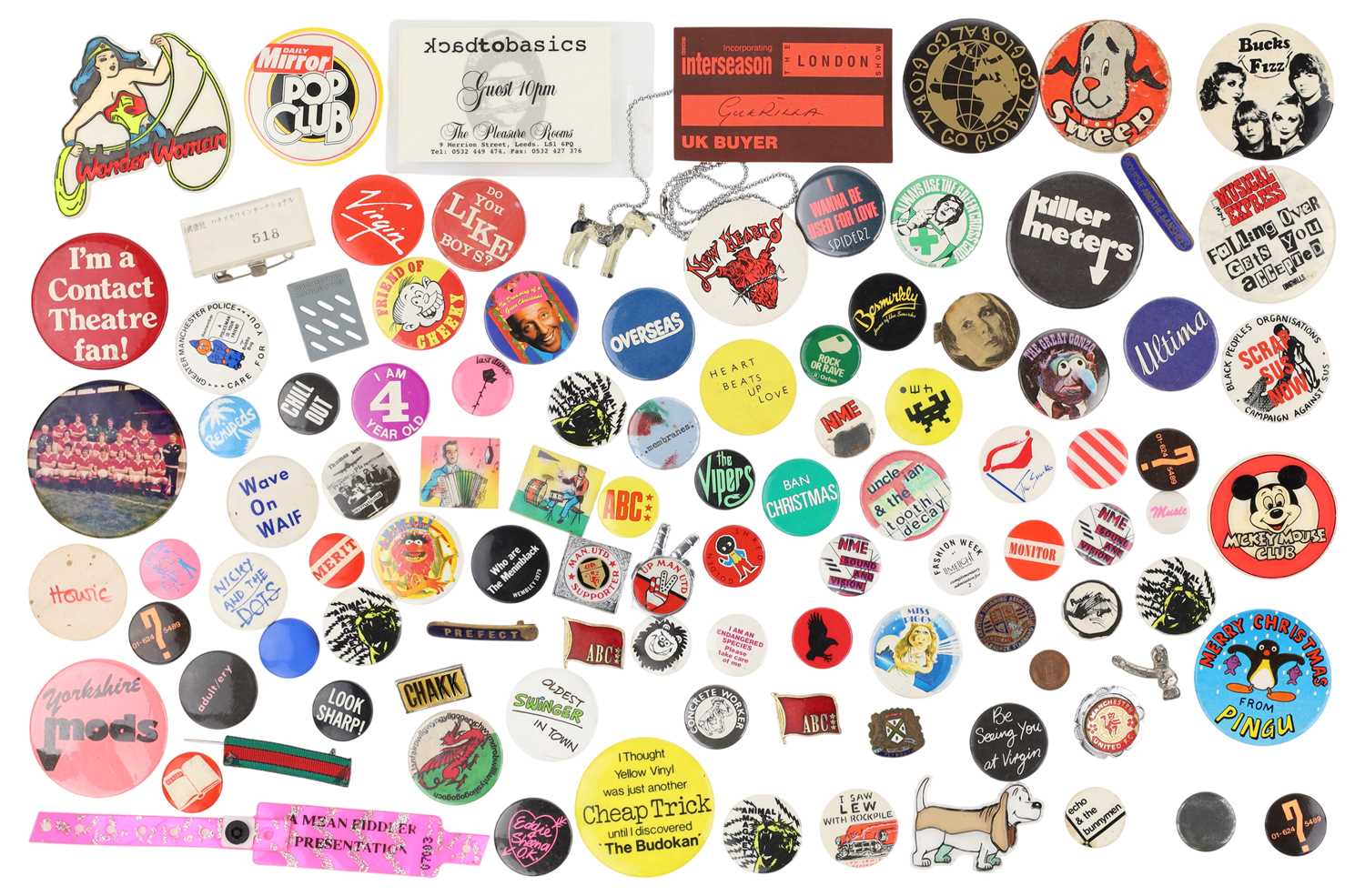 Lot 85 - ROCK/POP BADGE COLLECTION.