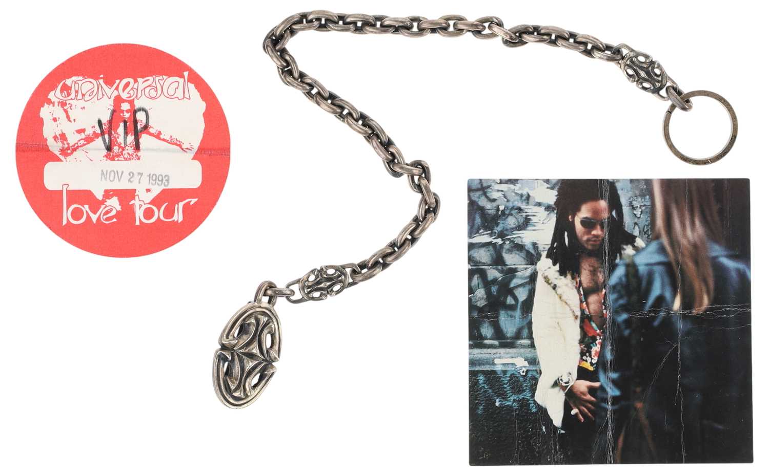 Lot 59 - LENNY KRAVITZ STERLING SILVER PROMOTIONAL 1993 UNIVERSAL LOVE TOUR GIFT.