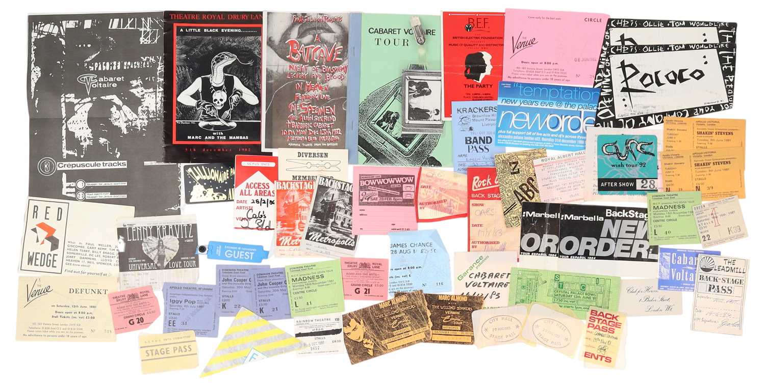 Lot 94 - 1980S/90S FLYERS/INVITES ETC - INDIE / ALT INC CABARET VOLTAIRE.