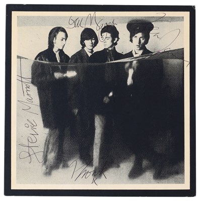 Lot 200 - SMALL FACES - FULLY SIGNED VINTAGE MOBILE CARD.