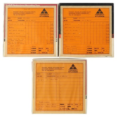 Lot 135 - DAVID BOWIE - PINUPS - TRIDENT STUDIOS TAPES.