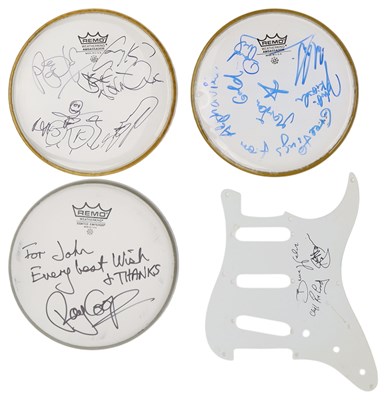 Lot 201 - SIGNED DRUM SKINS INC SPANDAU BALLET.
