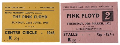 Lot 273 - PINK FLOYD - MANCHESTER FREE TRADE HALL TICKET STUBS.