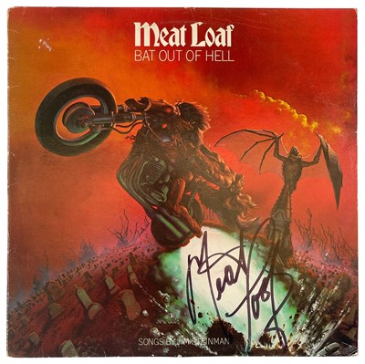 Lot 189 - MEAT LOAF - SIGNED COPY OF 'BAT OUT OF HELL'.