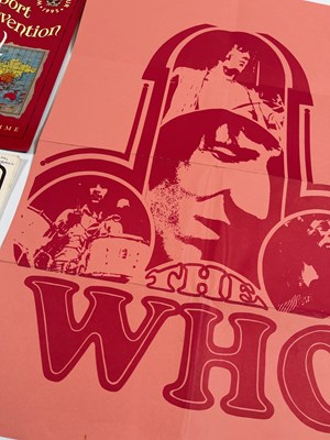 Lot 75 - COLLECTABLE PROGRAMMES INC THE WHO / HOLLYWOOD MUSIC FESTIVAL.