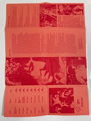Lot 75 - COLLECTABLE PROGRAMMES INC THE WHO / HOLLYWOOD MUSIC FESTIVAL.