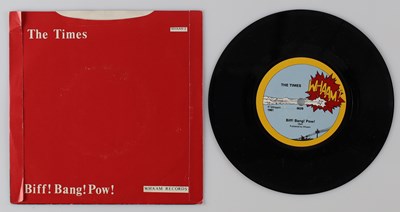 Lot 5 - THE TIMES - RED WITH PURPLE FLASHES 7" (WHAAM 2 - ORIGINAL 1981)
