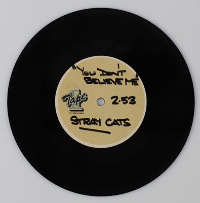 Lot 8 - STRAY CATS - YOU DON'T BELIEVE ME 7" (ORIGINAL TAPE 1 UK ACETATE RECORDING)
