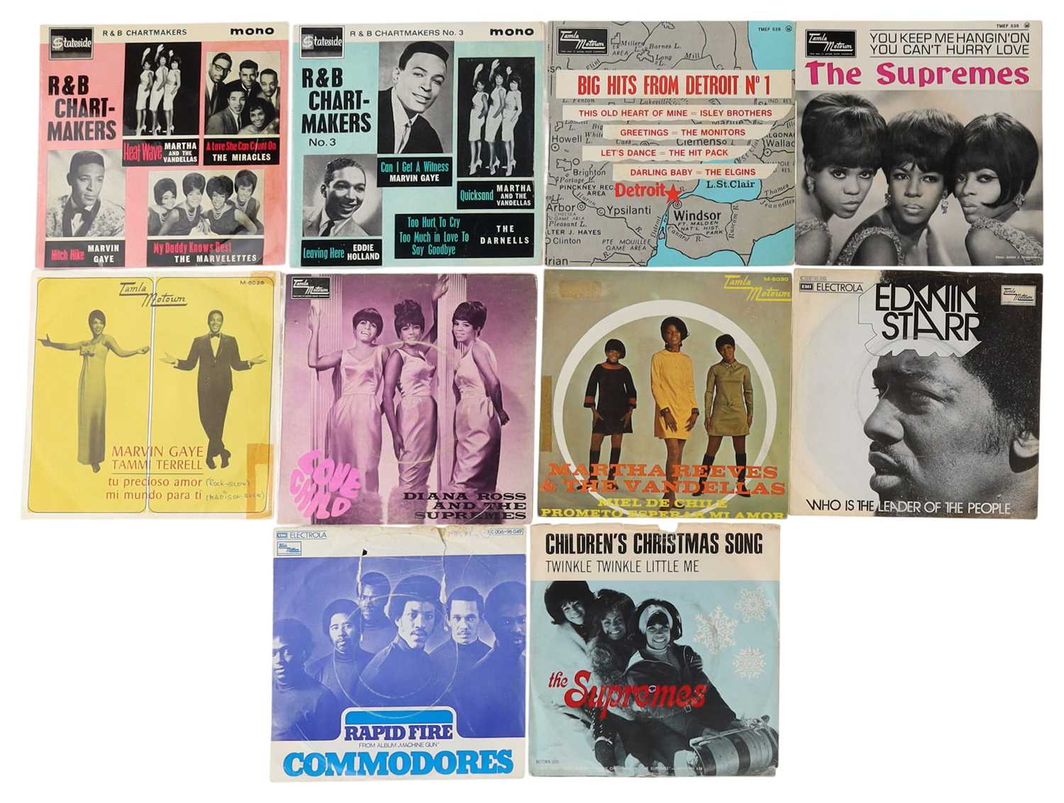 Lot 22 - SOUL - UK AND EURO - 7" EP PACK - PICTURE SLEEVES - MARTHA REEVES, MARVIN GAYE