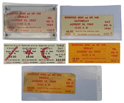Lot 109 - WOODSTOCK - ORIGINAL TICKETS.