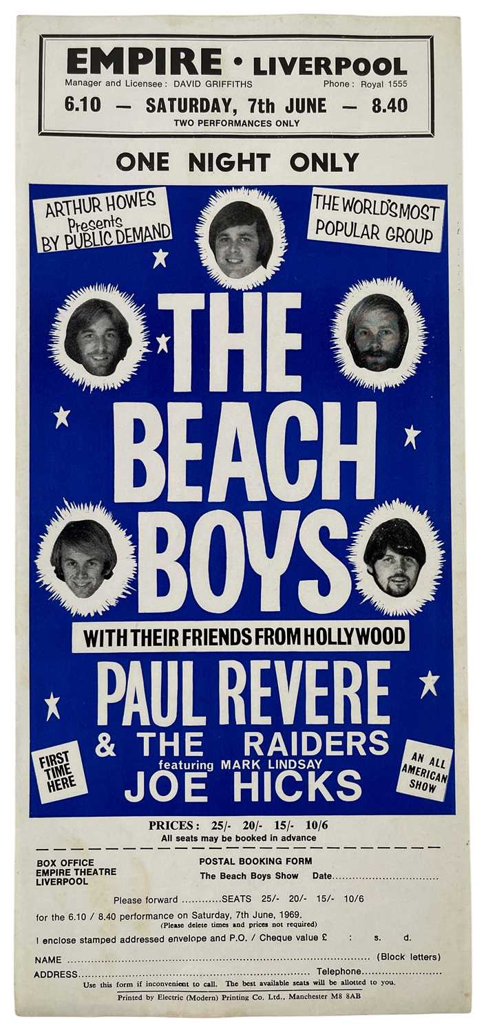 Lot 87 - THE BEACH BOYS - ORIGINAL HANDBILL.